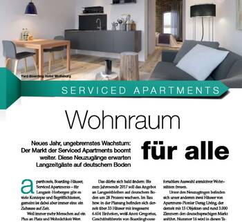 Wohnraum für alle, der Markt der Serviced Apartments